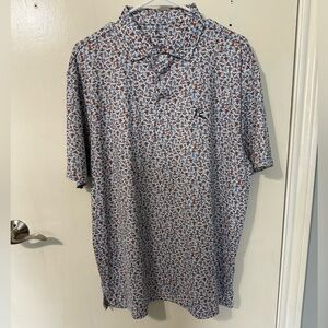 Rhoback Short-Sleeve Polo “The Space City” Print